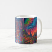 Psychedelic Dreamscape Kaffeetasse (VorderseiteRechts)