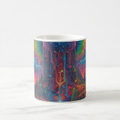 Psychedelic Dreamscape Kaffeetasse (Mittel)