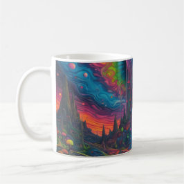 Psychedelic Dreamscape Kaffeetasse