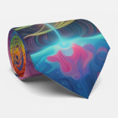 Psychedelic Dreamscape Krawatte (Gerollt)