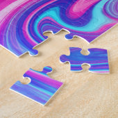 Psychedelic Electric Acoustic Semi Guitars Art Puzzle (Seite)