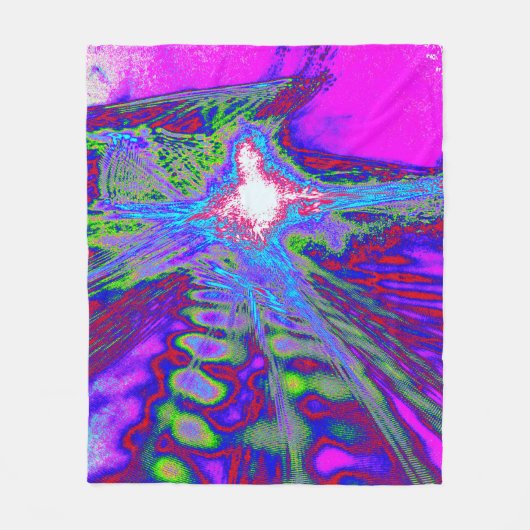 Psychedelic Energy Blanket Fleecedecke (Vorderseite)