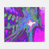 Psychedelic Energy Blanket Fleecedecke (Vorderseite (Horizontal))
