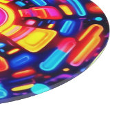 Psychedelic Energy Burst Schneidebrett (Ecke)