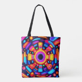 Psychedelic Energy Burst Tasche (Rückseite)