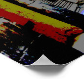 psychedelic european street  Print Poster (Ecke)