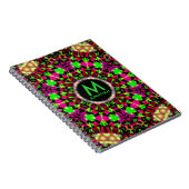 Psychedelic Explosion Monogram Notizblock (Rechte Seite)