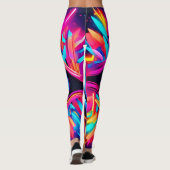 Psychedelic Eye Art Leggings (Rückseite)