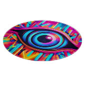 Psychedelic Eye Art Schneidebrett (Ecke)