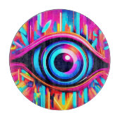 Psychedelic Eye Art Schneidebrett (Vorderseite)