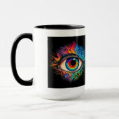 Psychedelic Eye Combo Tasse, 15 oz Tasse (Links)
