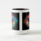 Psychedelic Eye Combo Tasse, 15 oz Tasse (Zentrum)