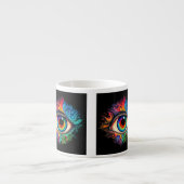 Psychedelic Eye Espresso Tasse (Vorderseite)