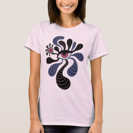 Psychedelic Eye komische Trippy T-Shirt (Vorderseite)