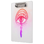 Psychedelic Eye Pastel Goth Ästhetik Klemmbrett (Links)