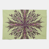Psychedelic Eye Plant - Surreal Botanical Mandala Geschirrtuch (Horizontal)