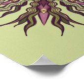 Psychedelic Eye Plant - Surreal Botanical Mandala Poster (Ecke)