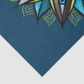 Psychedelic Eyes Double Iris Blume Mandala Horror Seidenpapier (Detail)