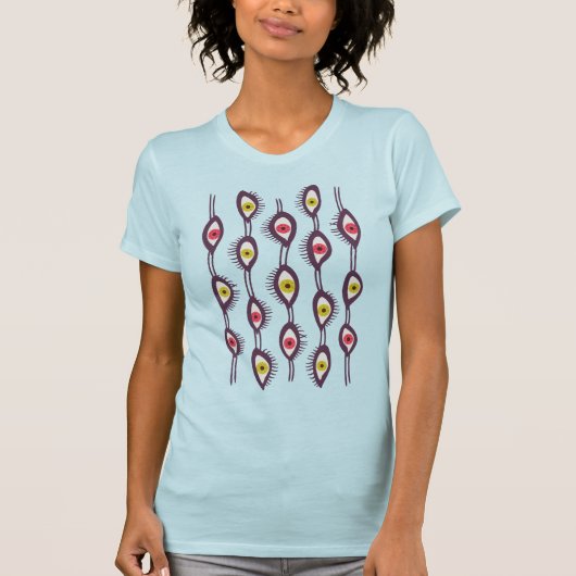 Psychedelic Eyes Trippy Hippie Colorful T-Shirt (Vorderseite)