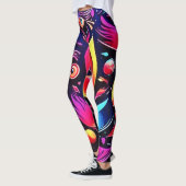 Psychedelic Feather Dream Leggings (Links)