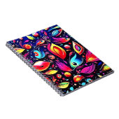 Psychedelic Feather Dream Notizblock (Rechte Seite)
