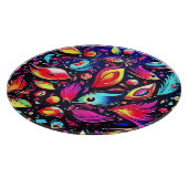 Psychedelic Feather Dream Schneidebrett (Ecke)