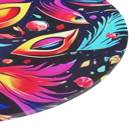 Psychedelic Feather Dream Schneidebrett (Ecke)