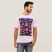Psychedelic Feather Dream T-Shirt (Vorne ganz)