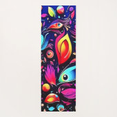 Psychedelic Feather Dream Yogamatte (Rückseite)