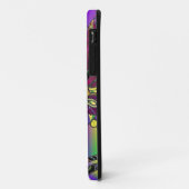 Psychedelic Feather Masks Fettdienstag Case-Mate iPhone Hülle (Hinten/Links)