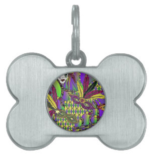 Psychedelic Feather Masks Fettdienstag Tiermarke