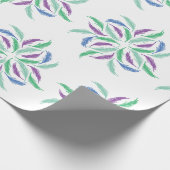 Psychedelic Feathers Geschenkpapier (Ecke)