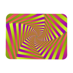 Psychedelic Five Arm Spiral Magnet