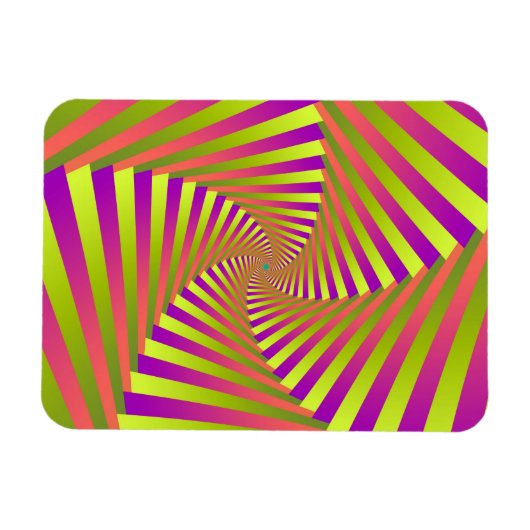 Psychedelic Five Arm Spiral Magnet (Horizontal)