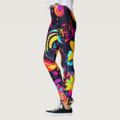 Psychedelic Floral Cosmos Leggings (Links)