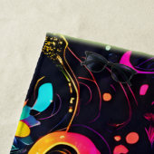 Psychedelic Floral Cosmos Strandtuch (Beispiel)