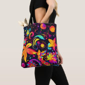 Psychedelic Floral Cosmos Tasche (Von Nahem)