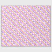 Psychedelic Floral Geschenkpapier (Flach)