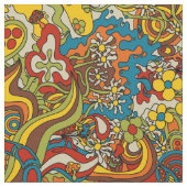 psychedelic flow, retro 70s fabric stoff (Nahaufnahme)