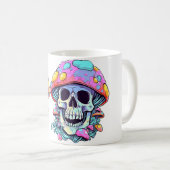 Psychedelic Forest Festival Edm Skull Dj Kaffeetasse (VorderseiteRechts)