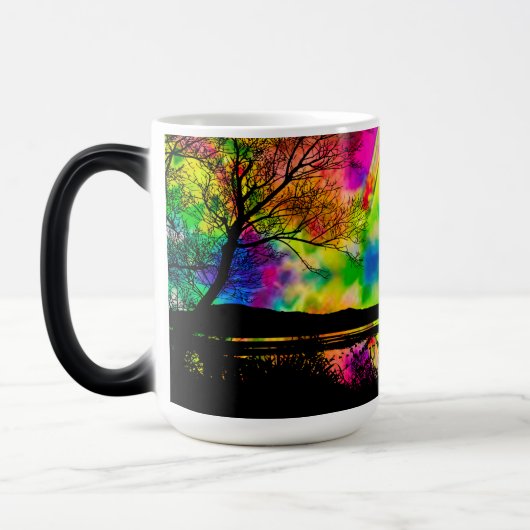 Psychedelic Forest Magic Coffee Tasse (Links)