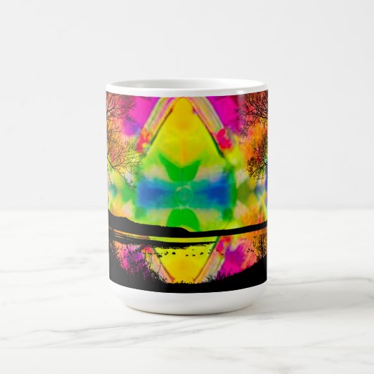 Psychedelic Forest Magic Coffee Tasse (Zentrum)