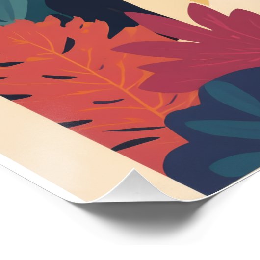 Psychedelic forest poster (Ecke)