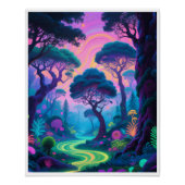 Psychedelic forest poster (Vorderseite)