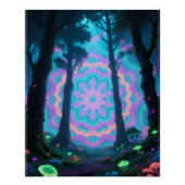Psychedelic forest poster (Vorderseite)