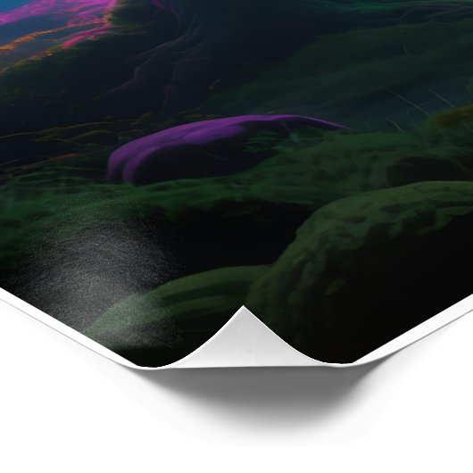 Psychedelic forest poster (Ecke)