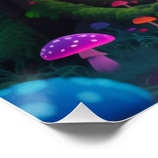 Psychedelic forest poster (Ecke)