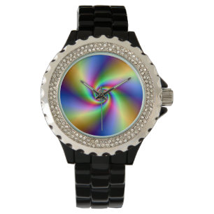 Psychedelic Four Wind Spiral Armbanduhr