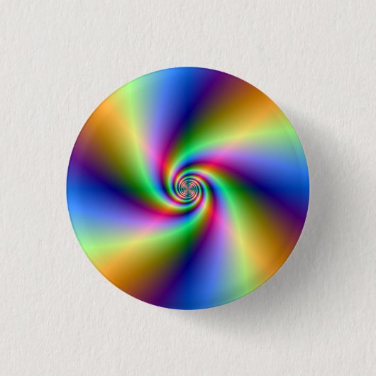 Psychedelic Four Wind Spiral Button (Vorderseite)