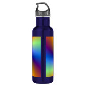 Psychedelic Four Wind Spiral Edelstahlflasche (Rückseite)